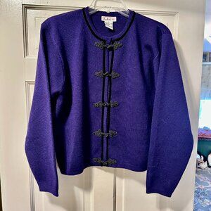 Talbots Purple Shrug Sweater Size small